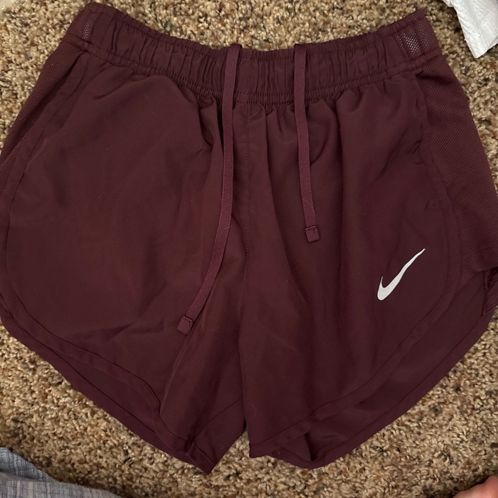 Nike Women's Burgundy Athletic Shorts